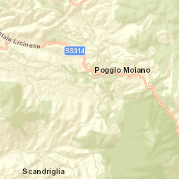 Poggio Moiano Street Map