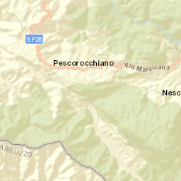 Pescorocchiano Street Map