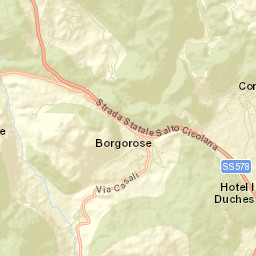 Borgorose Street Map
