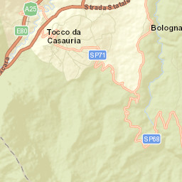 Bolognano Street Map