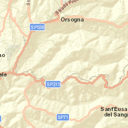 Orsogna Street Map