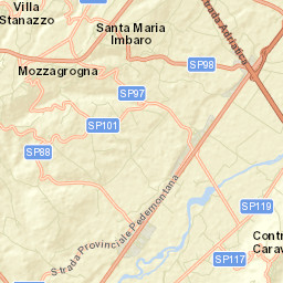 Mozzagrogna Street Map