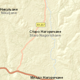 Старо Нагоричане Street Map