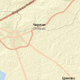 Chirpan Street Map