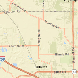 40W178 Freeman Road, Gilberts, IL Street Map