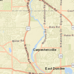 East Dundee Street Map