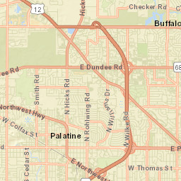 Palatine Street Map