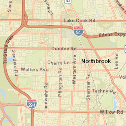 Northbrook Street Map