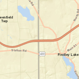 Findley Lake New York Street Map
