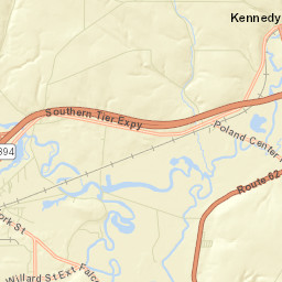 Poland Center New York Street Map