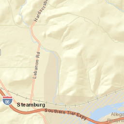 Steamburg New York Street Map