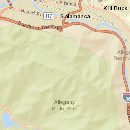 South Carrollton New York Street Map