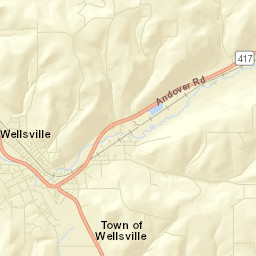 Wellsville New York Street Map