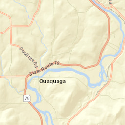 Ouaquaga New York Street Map
