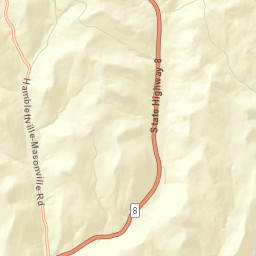 Upper Barbourville New York Street Map