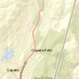 Copake New York Street Map