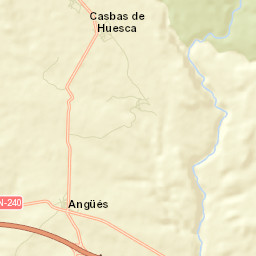 Angüés Street Map