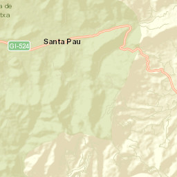 Santa Pau Street Map