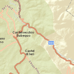 Castel di Ieri Street Map