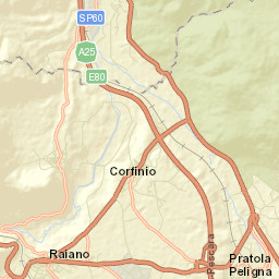 Raiano Street Map