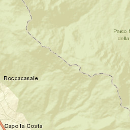 Roccacasale Street Map