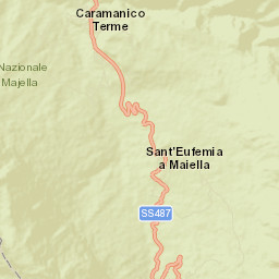 Caramanico Terme Street Map