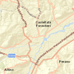 Provincia di Chieti Street Map