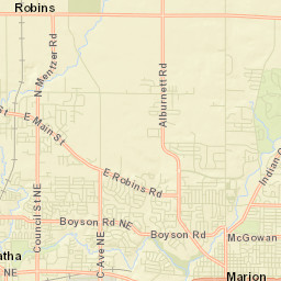 Linn County Street Map