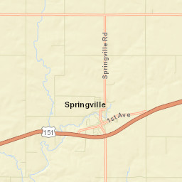 Springville Street Map