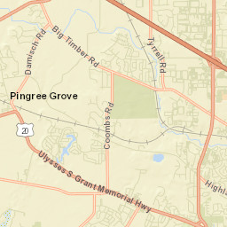 Pingree Grove Street Map