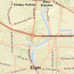 Sleepy Hollow Street Map