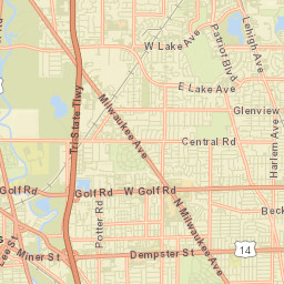 Des Plaines Street Map