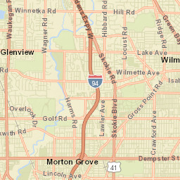 Morton Grove Street Map