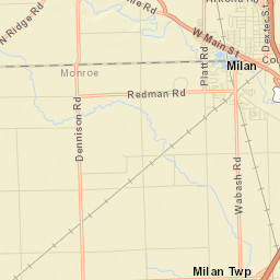 Milan Street Map