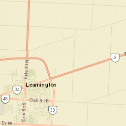 Leamington Street Map
