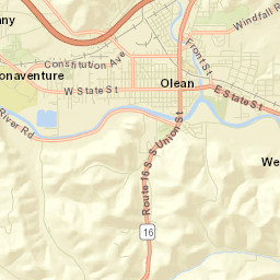 St. Bonaventure New York Street Map