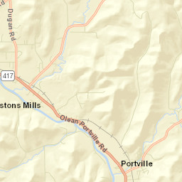 Weston Mills New York Street Map