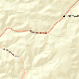 Vosburg New York Street Map
