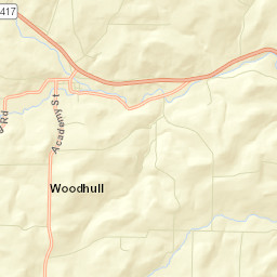 East Woodhull New York Street Map