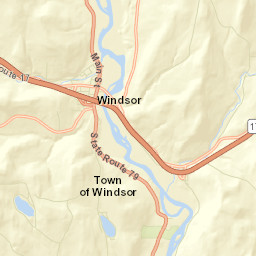 Windsor New York Street Map