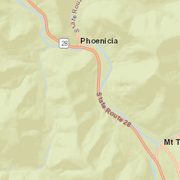 Phoenicia New York Street Map