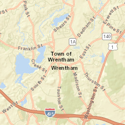Wrentham Street Map