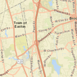 Brockton Street Map