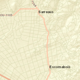 Sarreaus Street Map