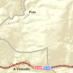 Pías Street Map