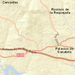 Palacios de Sanabria Street Map