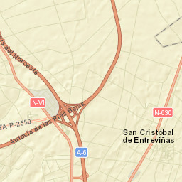 San Cristóbal de Entreviñas Street Map