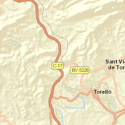Torelló Street Map