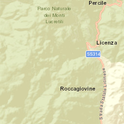 Licenza Street Map