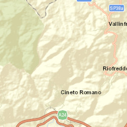 Cineto Romano Street Map
